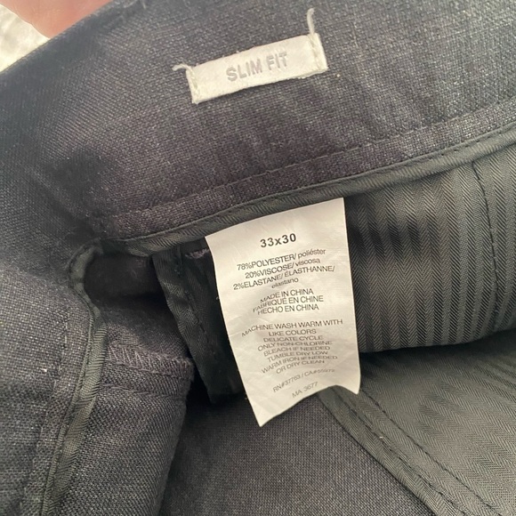 PERRY ELLIS PORTFOLIO MENS DRESS PANTS SLIM FIT 33x30 - Picture 2 of 4